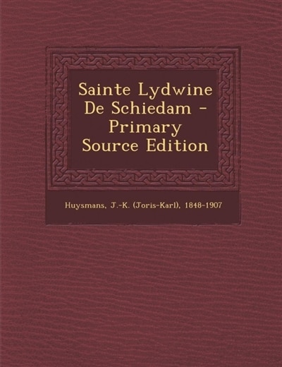 Front cover_Sainte Lydwine De Schiedam