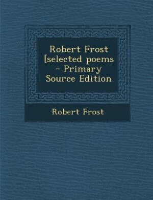 Front cover_Robert Frost [selected poems