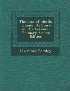 Couverture_The Loss of the Ss. Titanic
