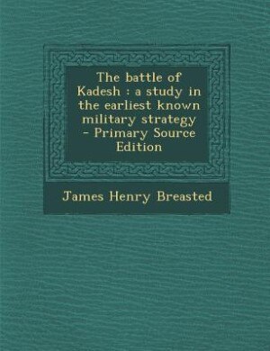 Couverture_The battle of Kadesh