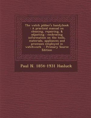 Couverture_The watch jobber's handybook