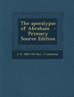 Front cover_The apocalypse of Abraham