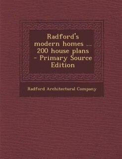Couverture_Radford's modern homes ... 200 house plans