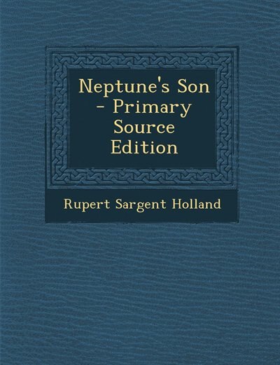 Couverture_Neptune's Son - Primary Source Edition