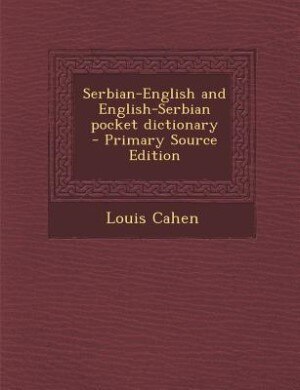 Front cover_Serbian-English and English-Serbian pocket dictionary