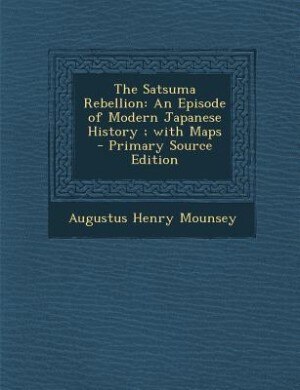 Front cover_The Satsuma Rebellion