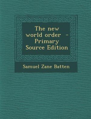 Front cover_The new world order