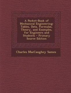 Couverture_A Pocket-Book of Mechanical Engineering