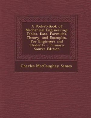 Couverture_A Pocket-Book of Mechanical Engineering