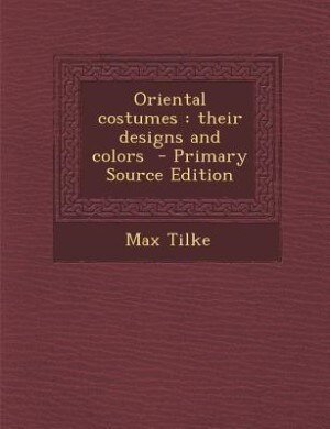 Couverture_Oriental costumes