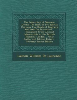 Front cover_The Lesser Key of Solomon, Goetia