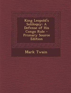 Couverture_King Leopold's Soliloquy
