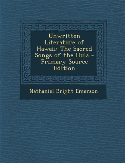 Couverture_Unwritten Literature of Hawaii