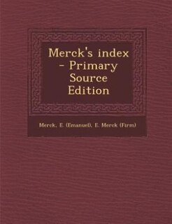 Couverture_Merck's index - Primary Source Edition