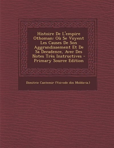 Couverture_Histoire De L'empire Othoman