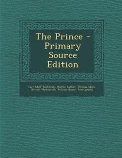 Couverture_The Prince - Primary Source Edition