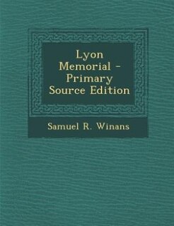 Front cover_Lyon Memorial