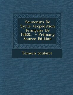 Front cover_Souvenirs De Syrie