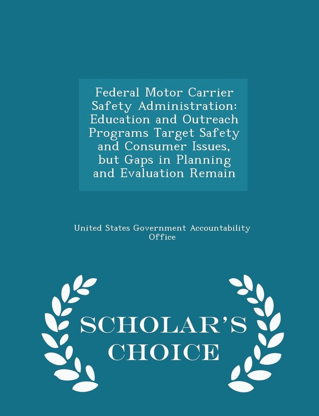 Front cover_Federal Motor Carrier Safety Administration
