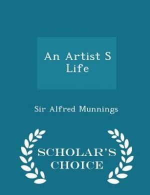 Couverture_An Artist S Life - Scholar's Choice Edition