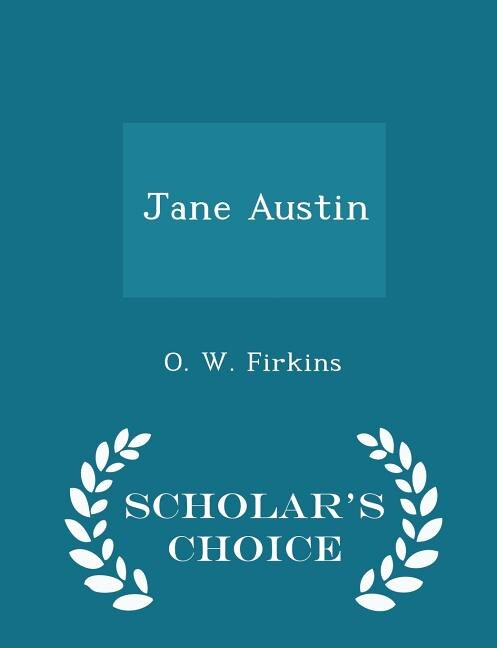 Couverture_Jane Austin - Scholar's Choice Edition