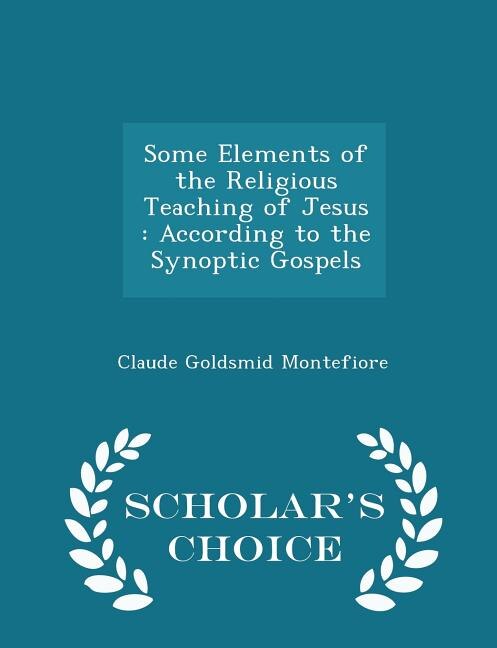 Couverture_Some Elements of the Religious Teaching of Jesus