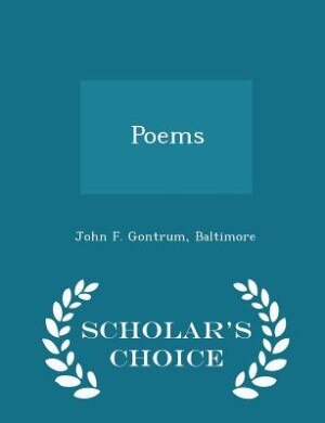 Front cover_Poems - Scholar's Choice Edition