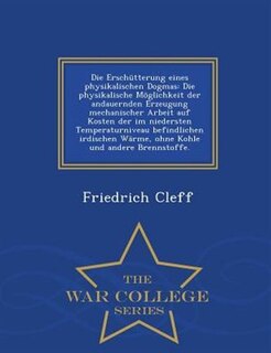 Front cover_Die Erschntterung eines physikalischen Dogmas