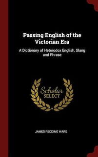 Front cover_Passing English of the Victorian Era