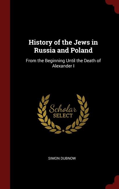 Couverture_History of the Jews in Russia and Poland