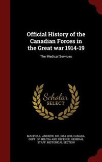 Front cover_Official History of the Canadian Forces in the Great war 1914-19
