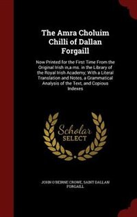 Couverture_The Amra Choluim Chilli of Dallan Forgaill