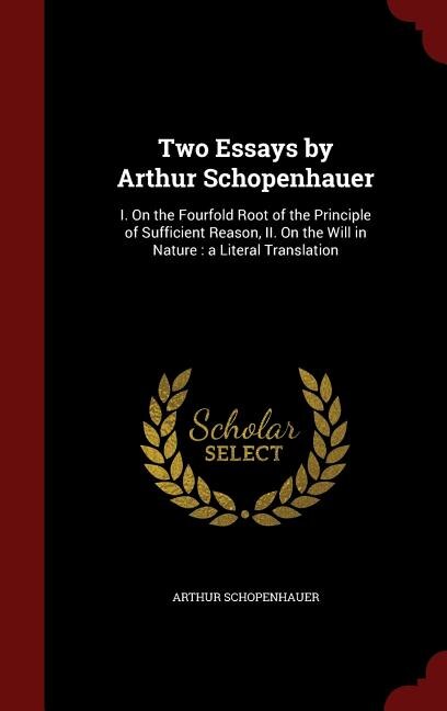 Front cover_Two Essays by Arthur Schopenhauer