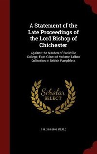 Front cover_A Statement of the Late Proceedings of the Lord Bishop of Chichester