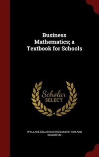 Couverture_Business Mathematics; a Textbook for Schools