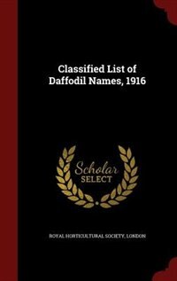 Front cover_Classified List of Daffodil Names, 1916
