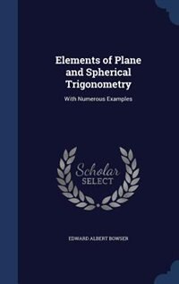 Front cover_Elements of Plane and Spherical Trigonometry