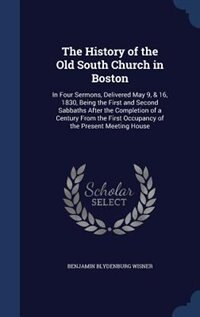 Front cover_The History of the Old South Church in Boston
