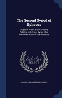 Front cover_The Second Synod of Ephesus