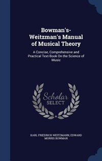 Couverture_Bowman's-Weitzman's Manual of Musical Theory