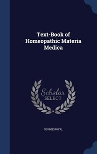 Front cover_Text-Book of Homeopathic Materia Medica