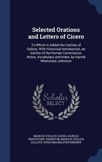 Front cover_Selected Orations and Letters of Cicero