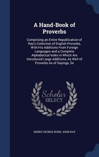 Front cover_A Hand-Book of Proverbs