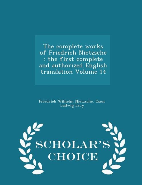 Front cover_The complete works of Friedrich Nietzsche