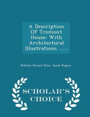 Front cover_A Description Of Tremont House