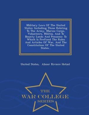 Couverture_Military Laws Of The United States