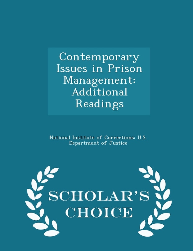 Couverture_Contemporary Issues in Prison Management