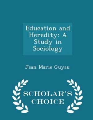 Couverture_Education and Heredity