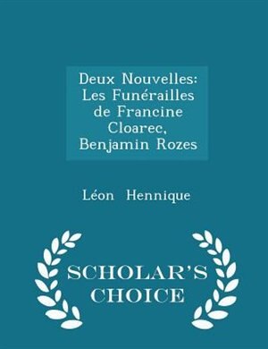 Front cover_Deux Nouvelles