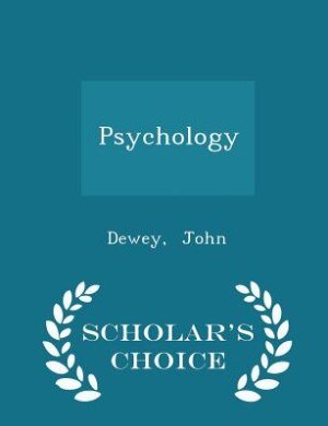 Couverture_Psychology - Scholar's Choice Edition